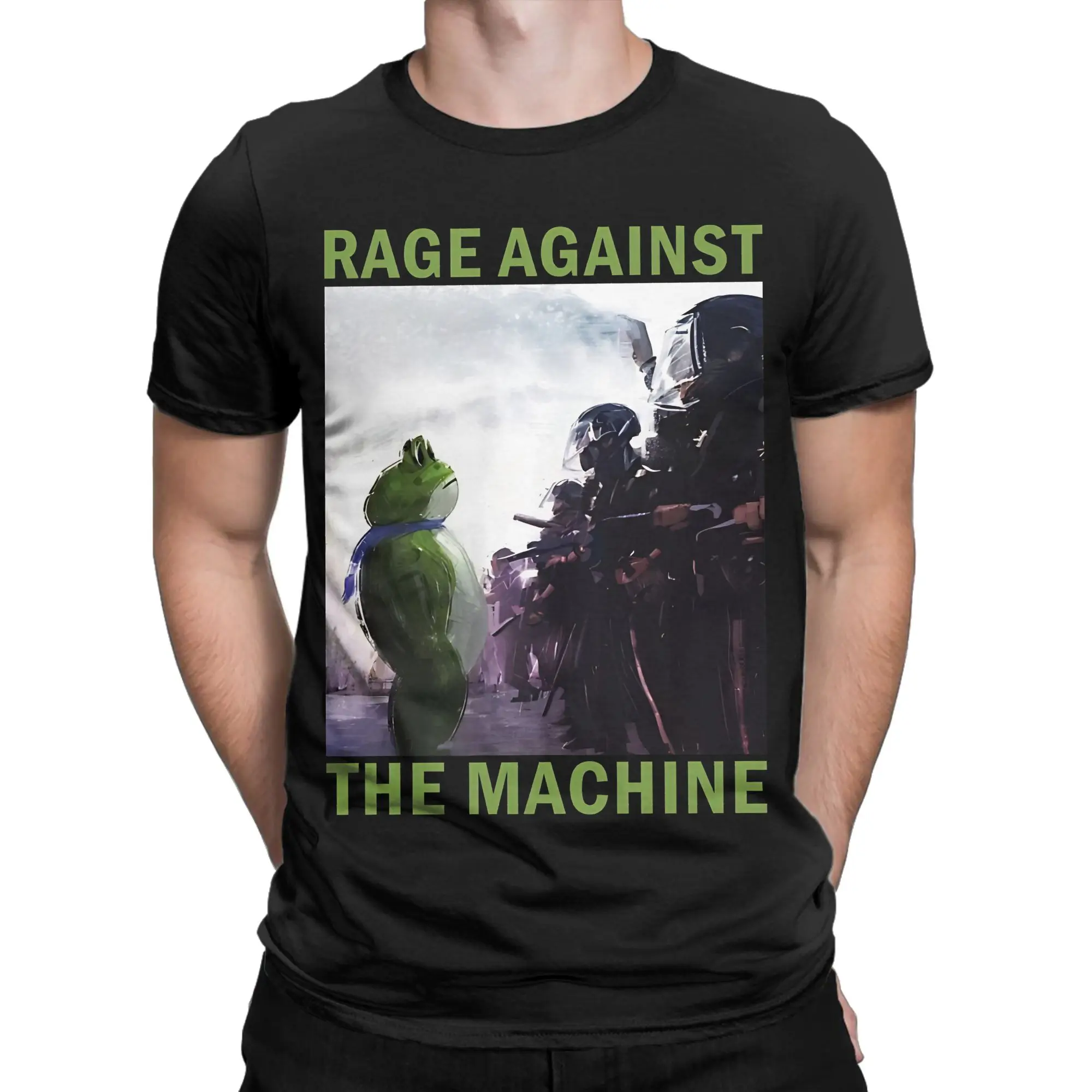 Men Women Resist Portland 2025 Frog Rage Against T Shirt  Pure Cotton Clothes Vintage Short Sleeve Tees Original T-Shirts
