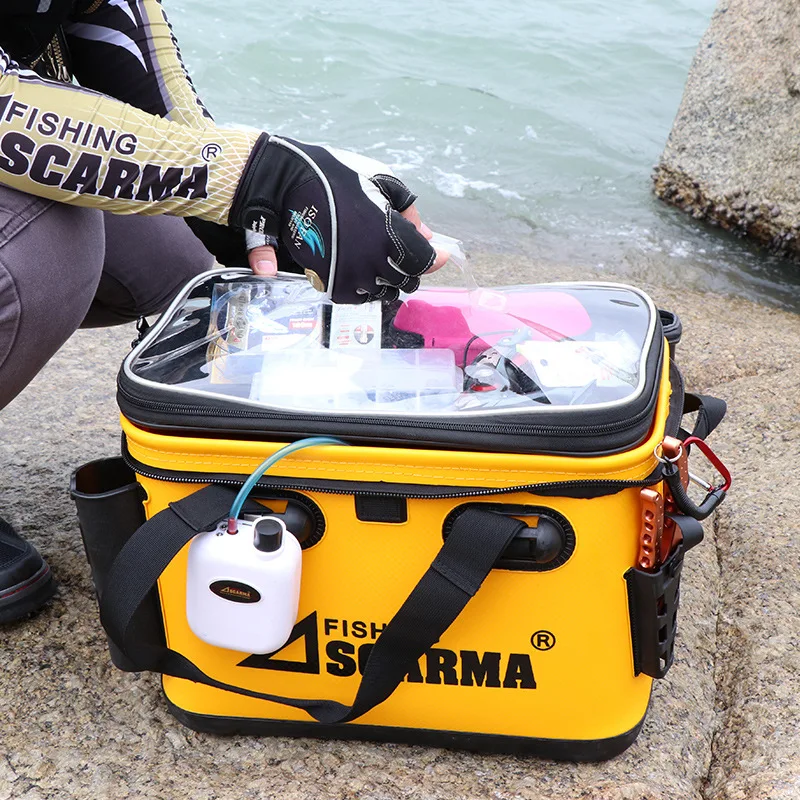 Imagem -03 - Multifuncional Pesca Bucket Storage Bolsa Caixa de Ferramentas de Pesca Caixas de Peixes Vivos Tackle Box Lago Rio Mar Carpa Acessórios de Pesca