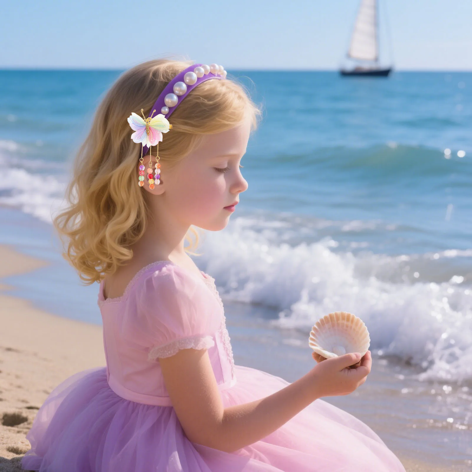 

1Pair Butterfly Hair Clips Colorful Tassel Metal Hairpin for Girls Elegant Styling Hair Accessories Butterfly Hairpin