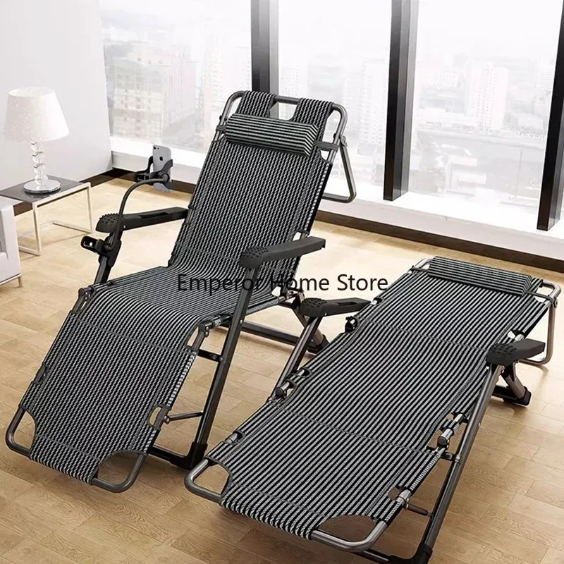 Folding Lounge Chair Lunch Break Office Nap Bed Home Balcony Leisure Lazy Backrest Chair 가구 Cinnamonroll Gaming Игровое Кресло