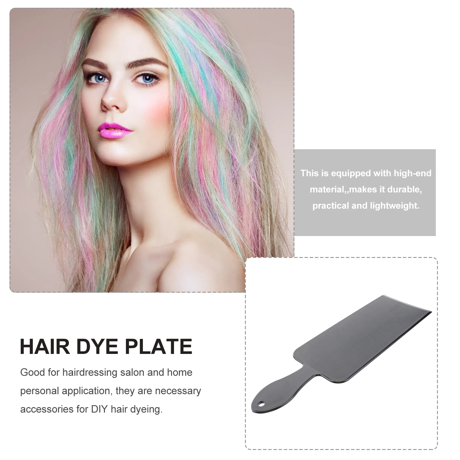 

1pc Professional Hair Dye Plate for Salon Home Use Reusable ABS Material Mesh Texture NonSlip Ideal DIY Coloring Tools Set