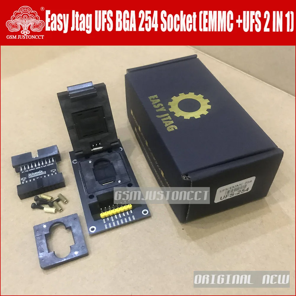 2024 Newest ORIGINAL Easy-Jtag Plus UFS BGA-254 Socket / EMMC 254 Adapter For EASY JTAG PLUS BOX