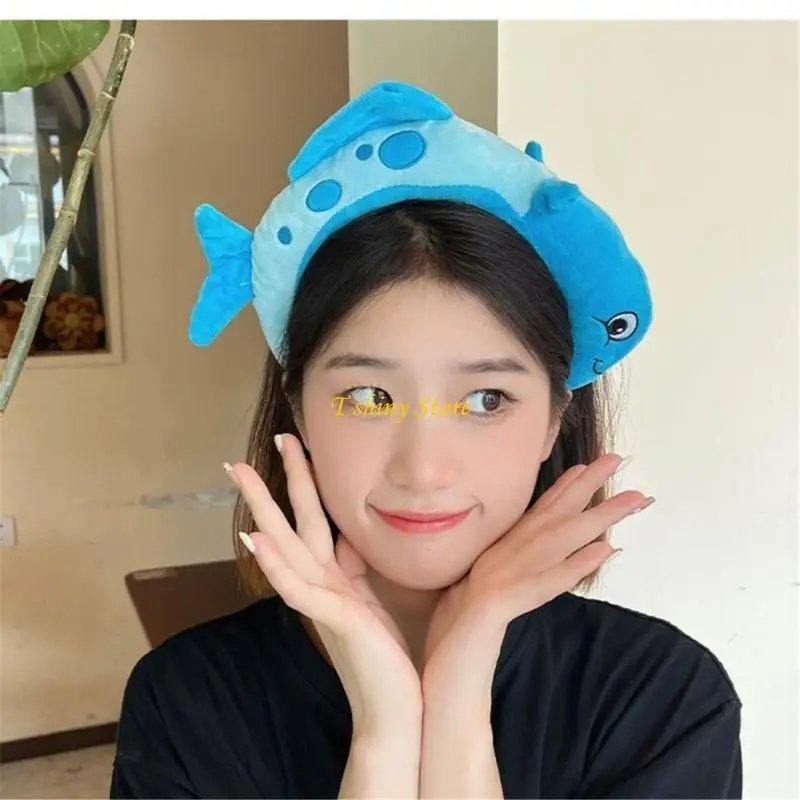 n58f 여자 여자 귀여운 생선 머리띠 액세서리 섹시한 머리띠 헤드웨어 코스프레