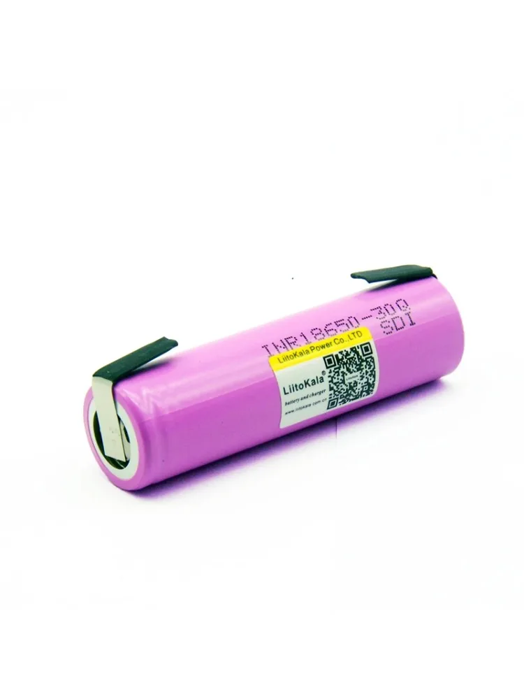 Oryginalna bateria LiitoKala 3.7V 18650 3000mAh INR18650 30Q-N 20A Rozładowanie Akumulator litowo-jonowy Wysokie Rozładowanie + DIY Nikel — zdjęcie produktu 7