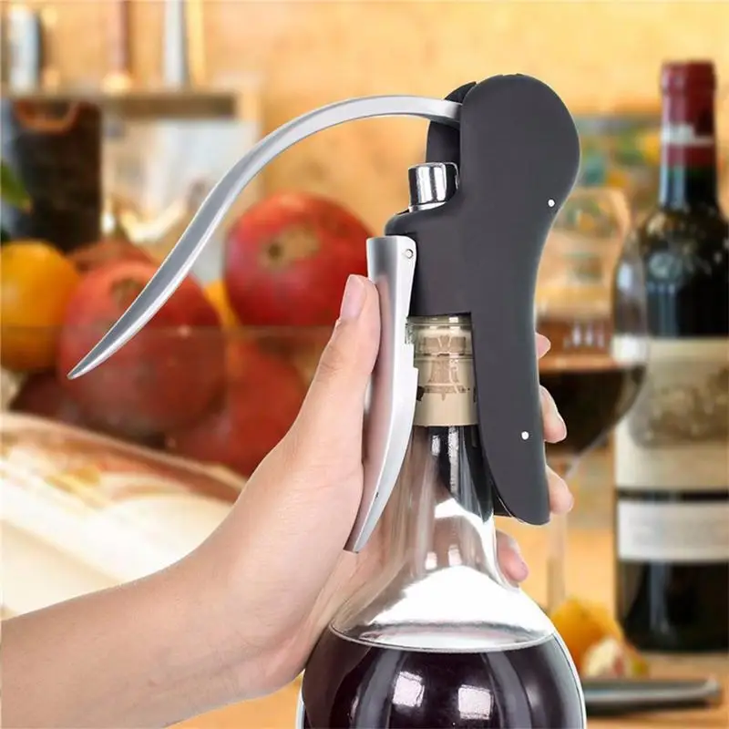 Convenient Bottle Openers Wine Tool Set Foil Cutter Bar Lever Corkscrew Cork Drill Lifter Kit Kitchen Accessories