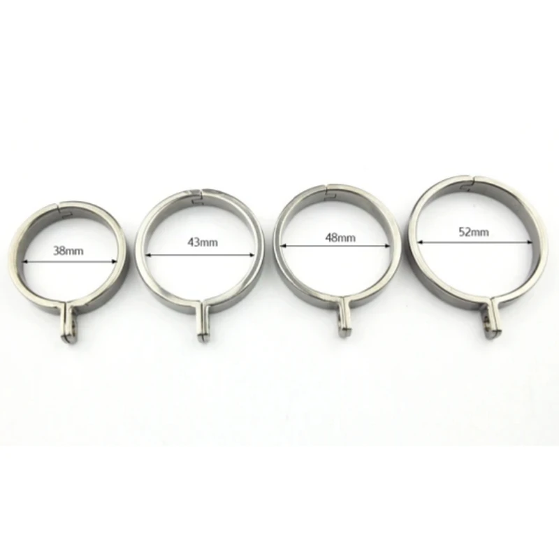 4 size for choose Penis Lock Refill Stainless Steel Cock Rings For Chastity Crafts Metal Male Chastity Device Adult Game R2