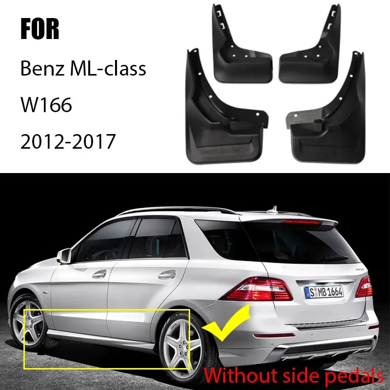 FOR Benz M class ML W166 ML300 ML350 ML320 ML400 Mud flaps Mudguard splash Guard Fender MudFlap Fenders car accessories auto
