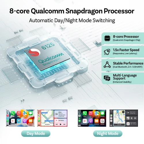 Imagen 2 del producto Ottocast Car Play AI TV Box inalámbrico CarPlay Android Auto P3 adaptador compatible con salida HDMI para ver vídeo Qualcomm Snapdragon 665