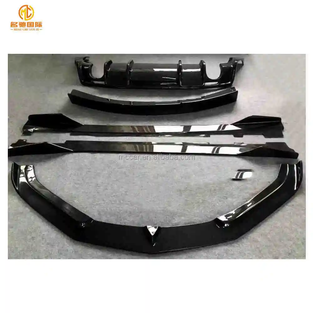 Carbon body kit front lip diffuser side skirt spoiler for Chevrolet Camaro