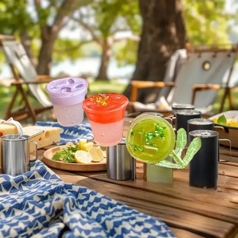 Miniature Dollhouse Accessories - Coconut Water Series Beverage Table Display Models, Dessert Accessories 2 Pcs