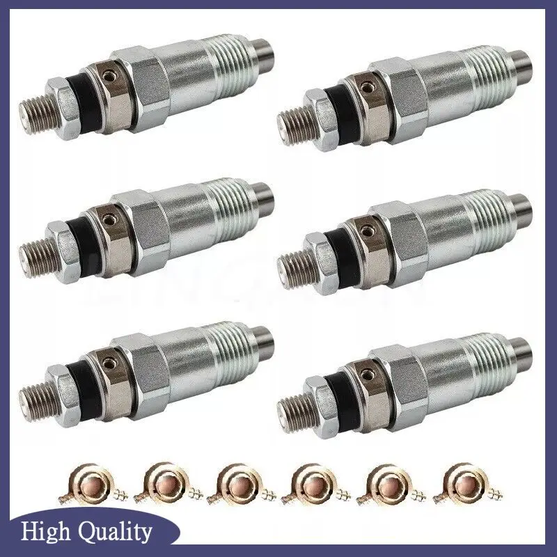 

6Pcs Diesel Fuel Injectors 093500-1800 23600-56011 Fit for Toyota 2B/B 2J/2H