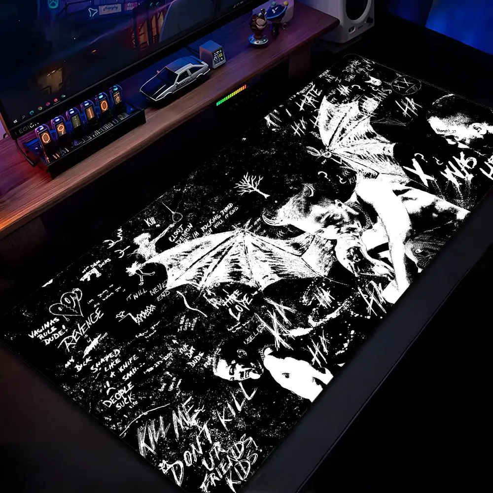 

Rapper X -XXXTentacion Mouse Pad Mousepad HD Printing Computer Gamers Locking Edge Non-slip Mouse Pad XXL90x40cm Keyboard PC De