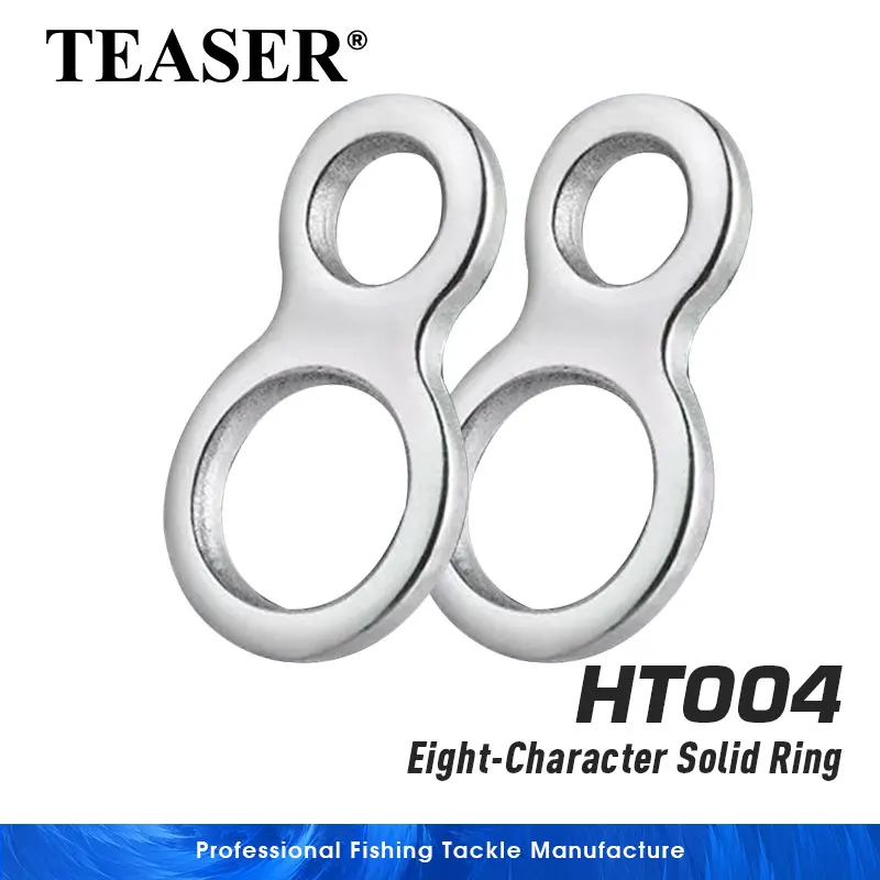 TEASER 10 stücke Edelstahl Angeln Split Loop Jig Köder Flache Angeln Wirbel Solide Ring Heavy Duty Angeln Ringe Zubehör