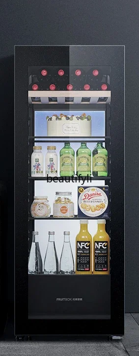 

Z189 139 liters ice bar, household living room refrigerated and stocked, fresh-keeping small refrigerator