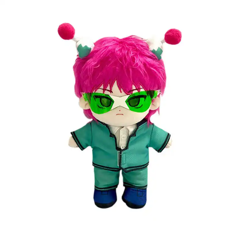 20 cm Anime Saiki Kusuo peluche poupée peluche peluches avec vêtements Adorable dessin animé mignon Figure marionnette anniversaire cadeau de noël pour les Fans