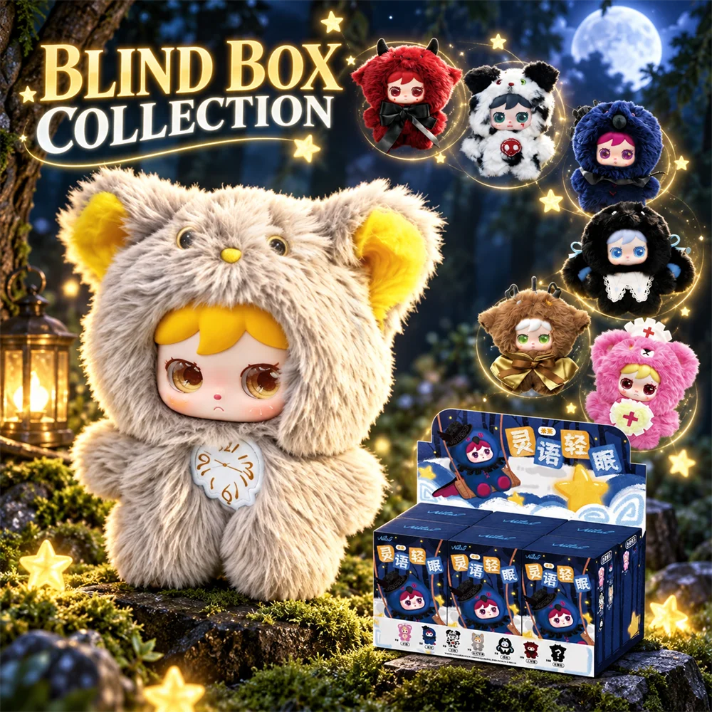 Kawaii Blind Box Plush Doll Soft Vinyl Character Pendant For Handbag Keychain Car Interior Desk Decor For Collectors And Gifting