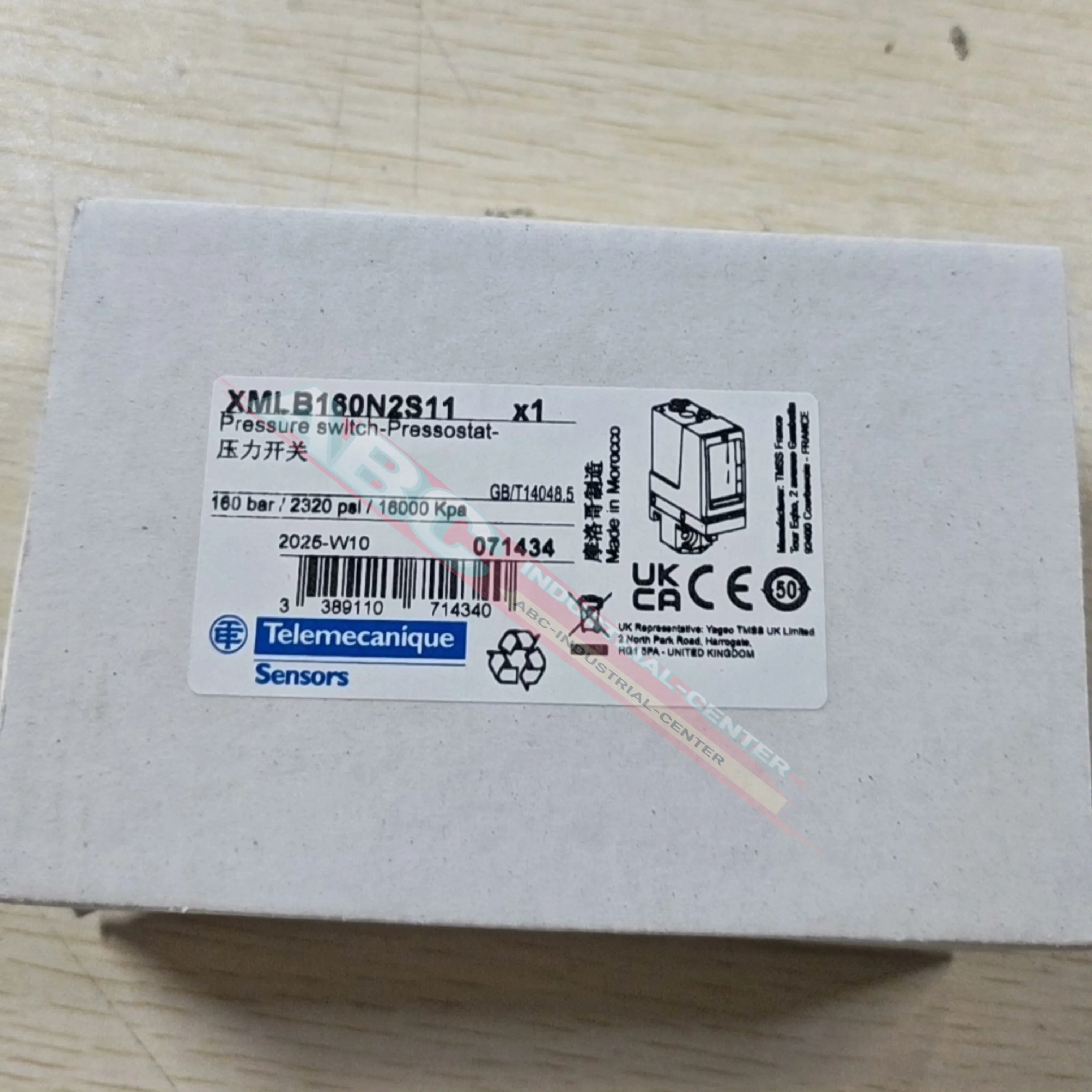

Датчик давления XMLB160N2S11, XMLB300D2S11 22-300 бар, XMLB500D2S11, совершенно новый