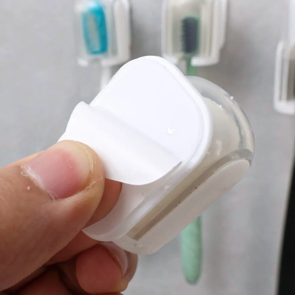 New Convenient Toothbrush Holder Pull-out Flip-top Toothbrush Dustproof Cover Wall Mounted Punch Free Toothbrush Rack