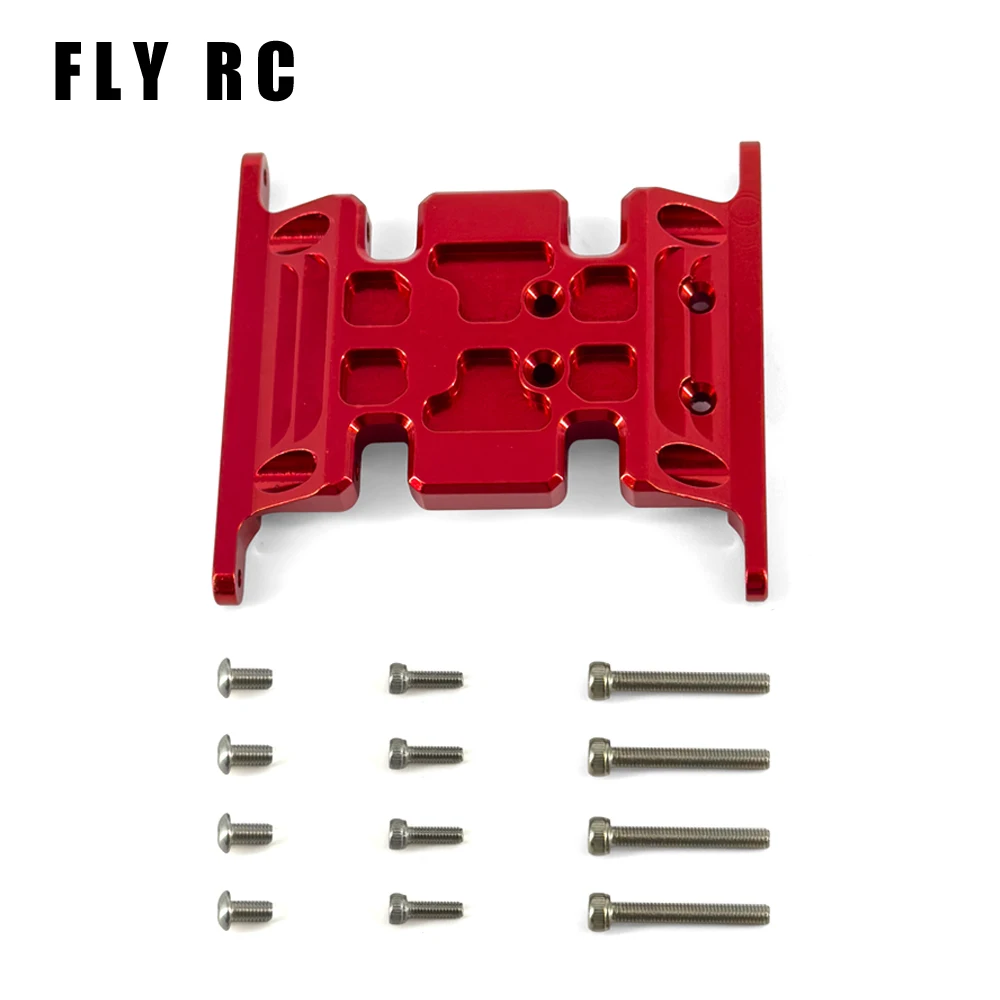 Axial Scx10 Upgrade Parts Chassis Gearbox Mount Transmission Holder Skid Plate Metal For Rc Crawler Car Accessories 1/10 Scale