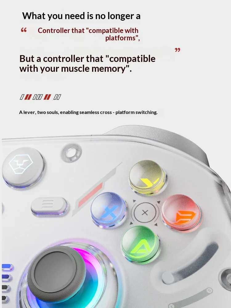 AOLION K30 Gaming Controller TMR Joystick Custom Gamepad 2.4G Wireless PC Steam Switch NS2 iPad Android Suitable for Nintendo