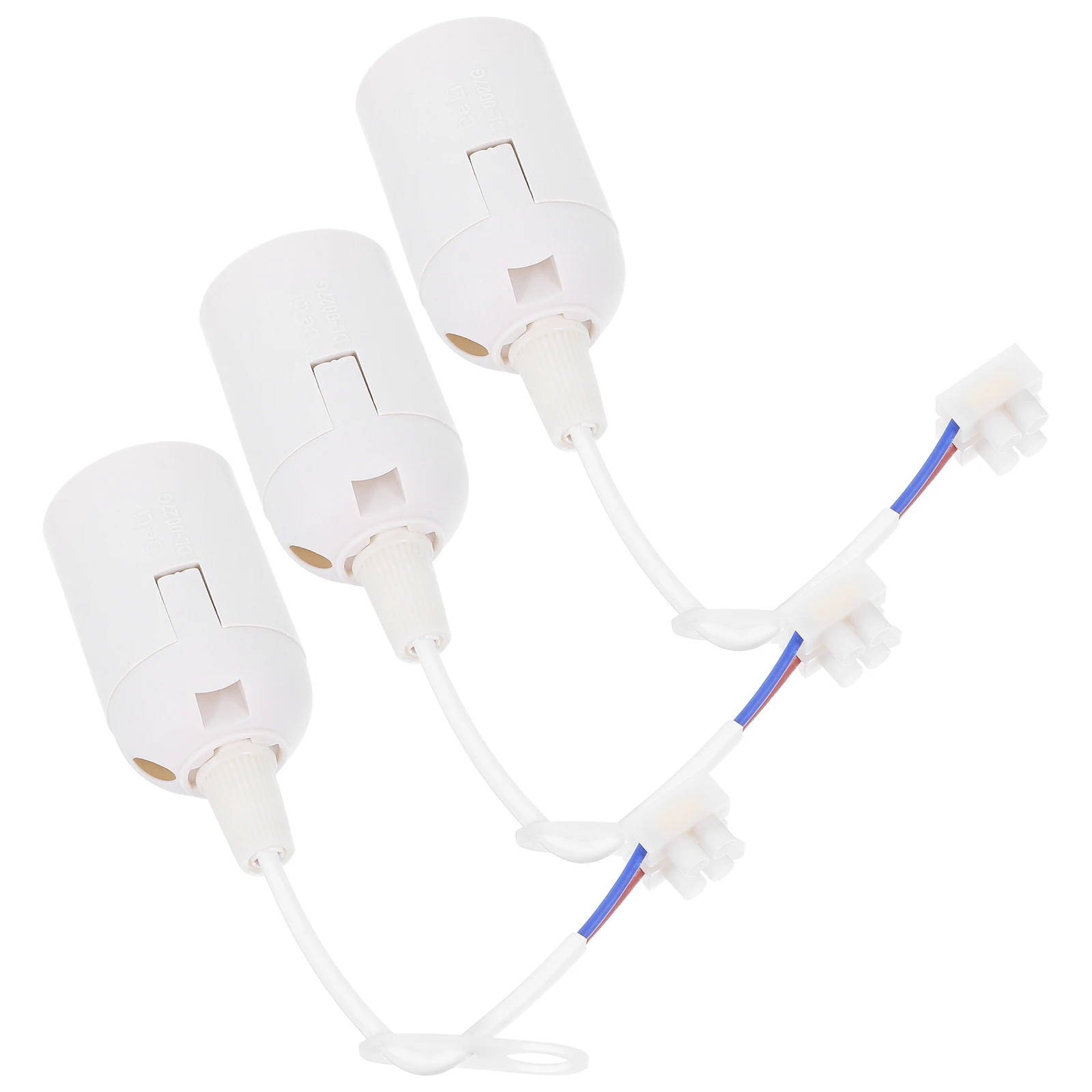 

3pcs E27 Terminal Lamp Socket Replacement Plastic Light Sockets Pendant Bulb Base Home Renovation Lighting Fixture Parts