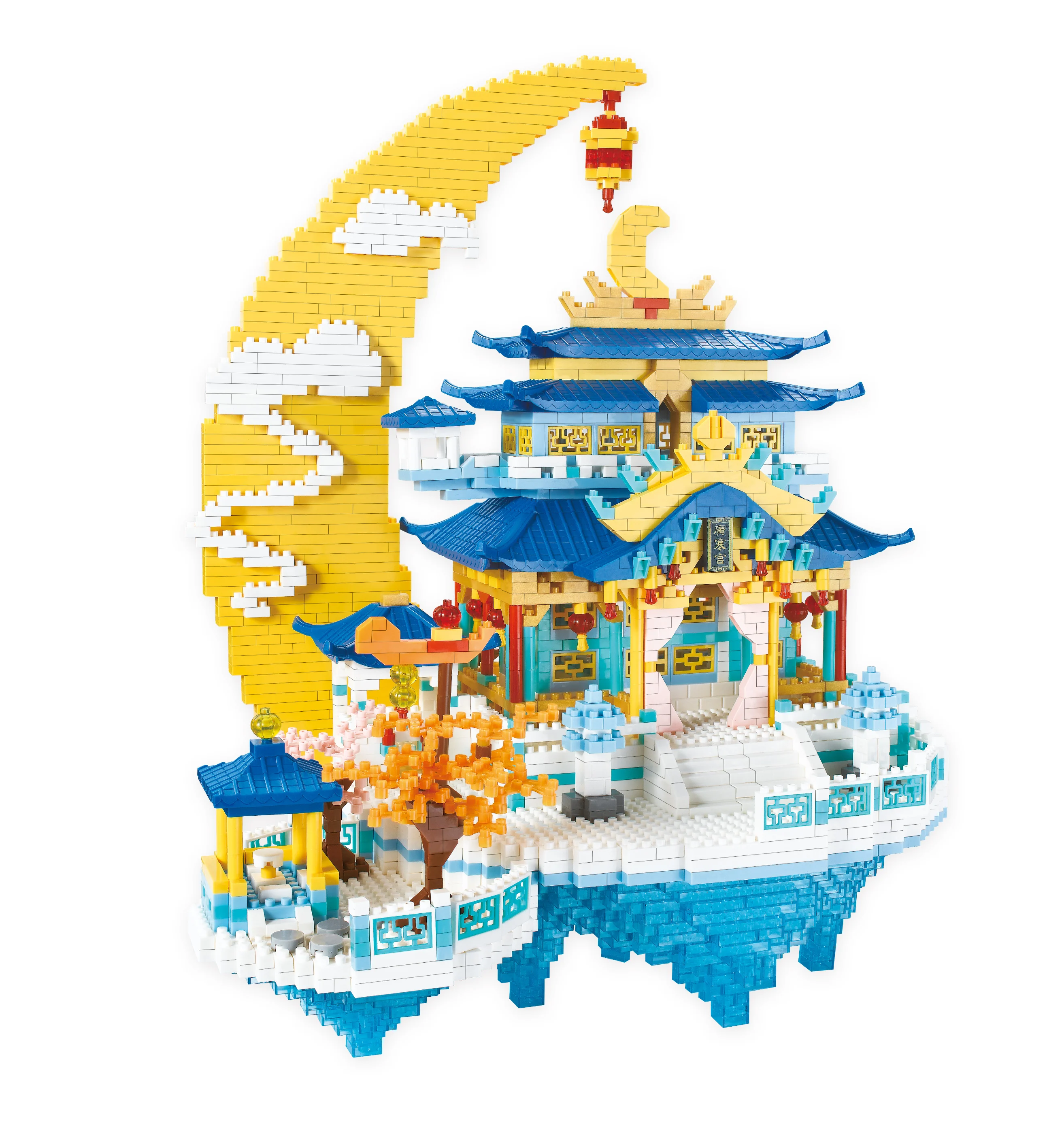 4216PCS Micro Building Blocks Chinese Architecture Moon Palace Diamond Model Construction Bricks Toys for Kids Adults Best Gifts