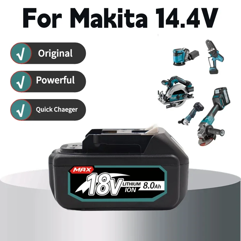 

14.4-18v Dc18rf/3.5a battery charger for Makita/Makita tool belt LCD display 18V 6000mAh BL1860B rechargeable battery for Makita