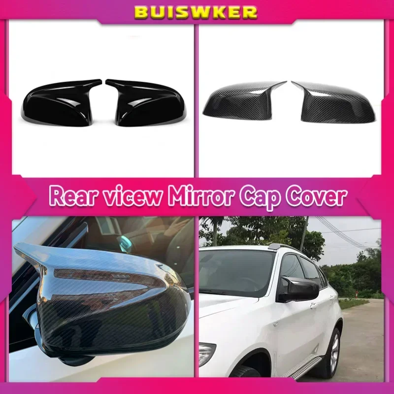 

For BMW X3 G01 X4 G02 X5 G05 X6 G06 X7 G07 2018 2019 2020 M style black rearview mirror cover X3M Look rearview mirror cover