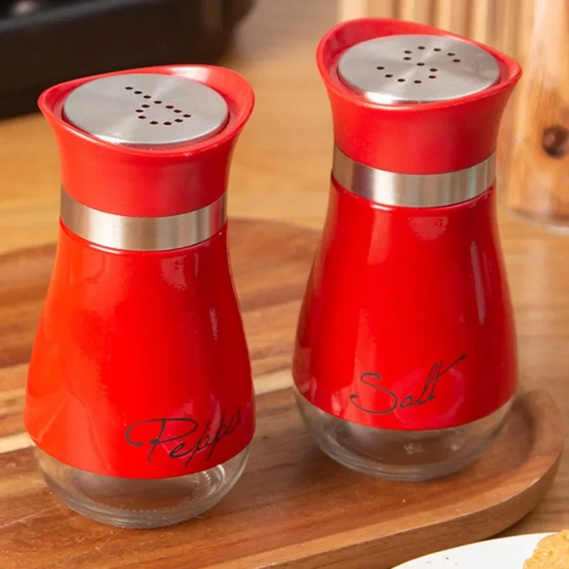 Recarregáveis Sal e Pimenta Shakers Set, Garrafas de Especiarias, Recipiente para Casa, Restaurante, Piquenique, Acessórios de Cozinha, 3.4oz, 2 Pcs