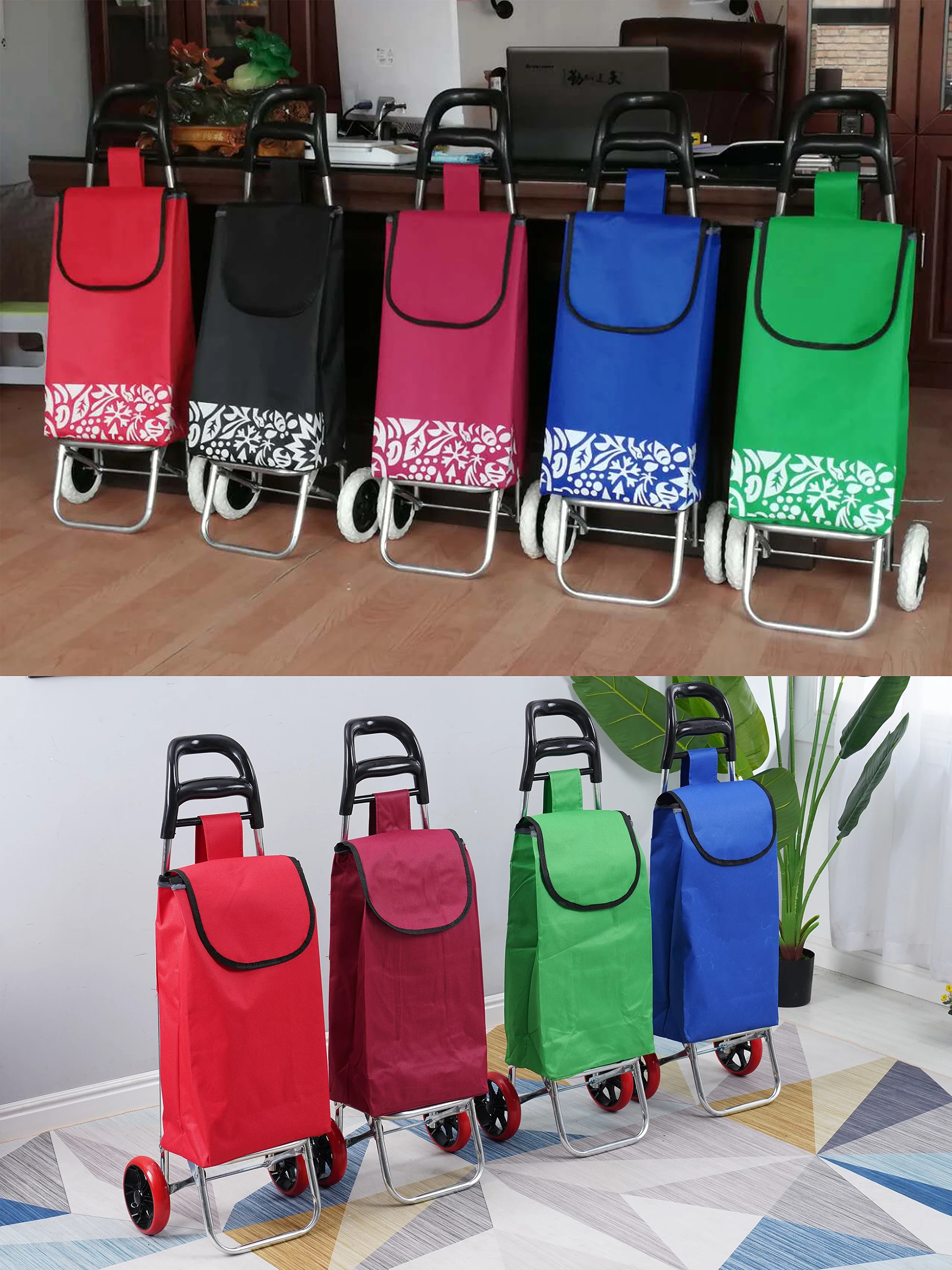 

Портативная складная тележка для овощей, тележка для подъема по лестнице, ручная тележка для домашнего использования, легкая тележка для автомобиля