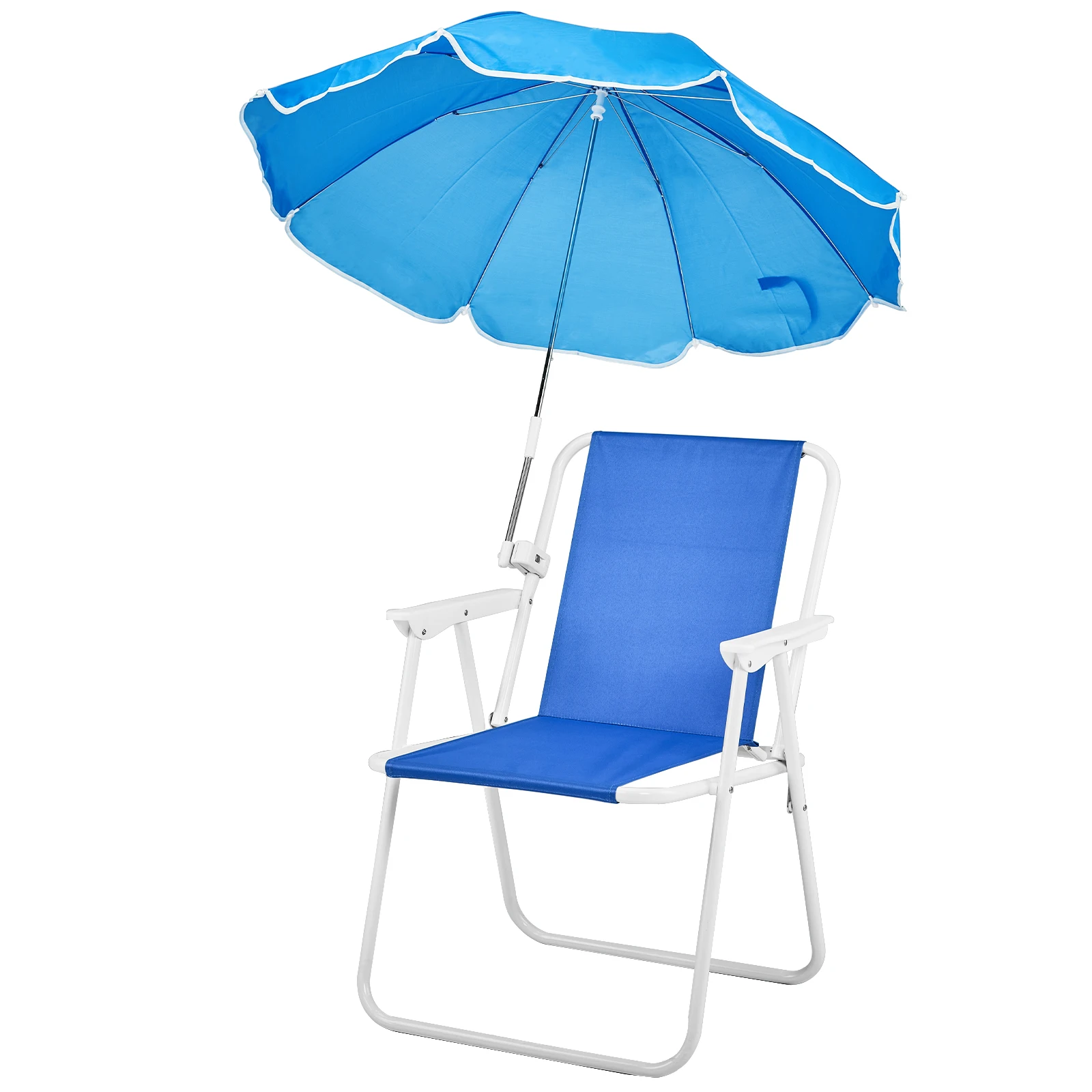 

Lightweight Portable Folding Beach Chair with Umbrella with 265lbs Capacity for Camping Travel Picnic Concert Outdoor Activities