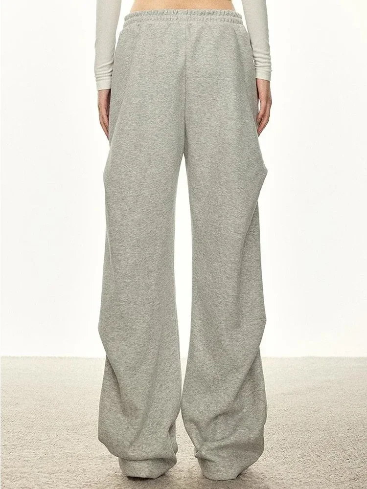 HOUZHOU Vintage Baggy Joggers Sweatpants Y2kผู้หญิงHarajuku Streetwearกางเกงกีฬาเกาหลีแฟชั่นจีบกางเกงขนาดใหญ่