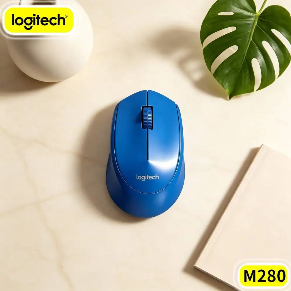Wrist Comfort Ergonomic Wireless Mouse M280 Design Solid Build Quality For Office Report Edit Home Study Daily Pc Computer Work