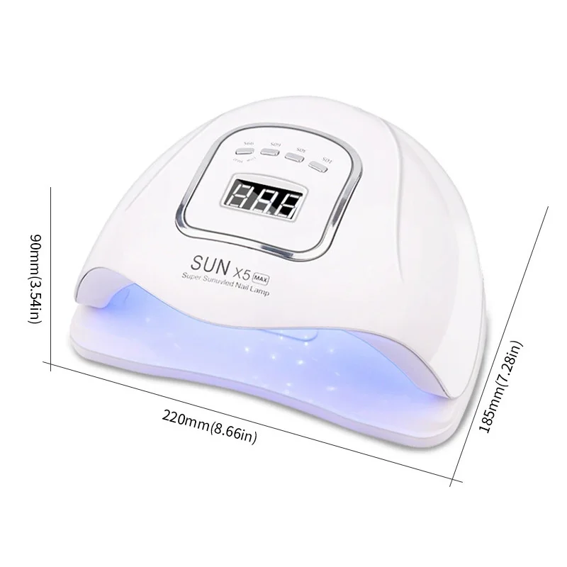 120W Essiccatore per unghie 45 LED Lampada professionale con sensore per unghie Lampada UV a polimerizzazione rapida LED Asciugatura Tutto lo smalto gel Strumento intelligente per salone