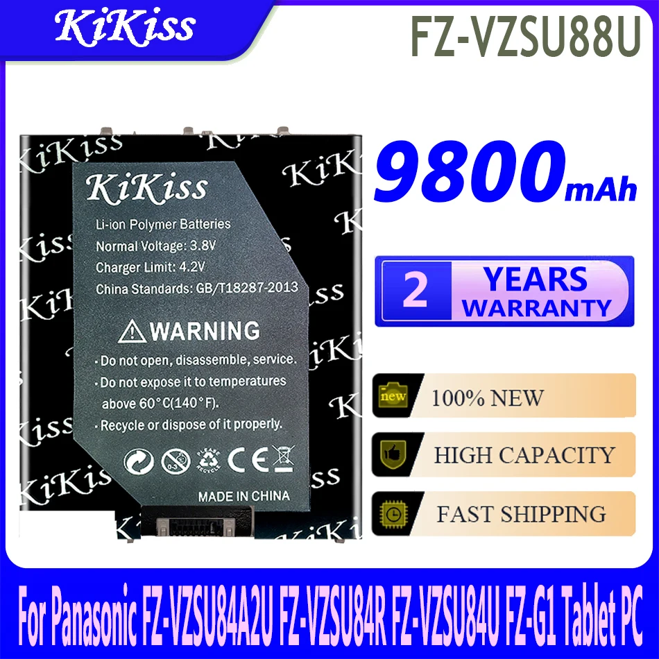 

9800mAh KiKiss Powerful Battery FZ-VZSU88U For Panasonic FZ-VZSU84A2U FZ-VZSU84R FZ-VZSU84U FZ-G1 Batteries