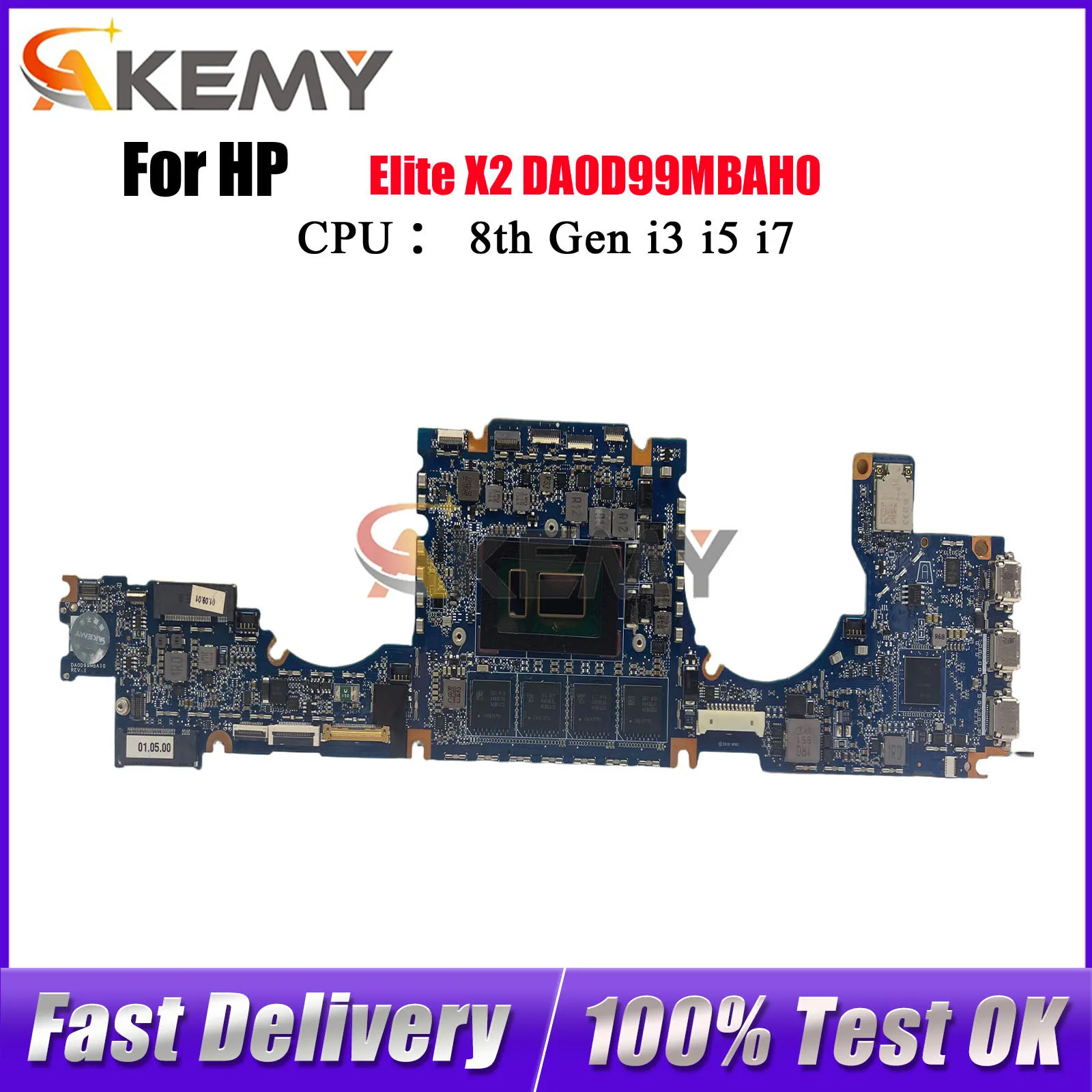 

DA0D99MBAH0 Материнская плата для ноутбука HP Elite X2 1013 G3 с процессором i5 i7 16 ГБ ОЗУ 100% полностью протестирована