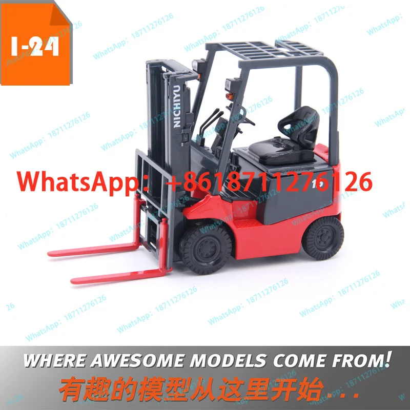 New 1:24 Lizhiyou Forklift NICHIYU Supply Chain Lifting Forklift Simulation Model