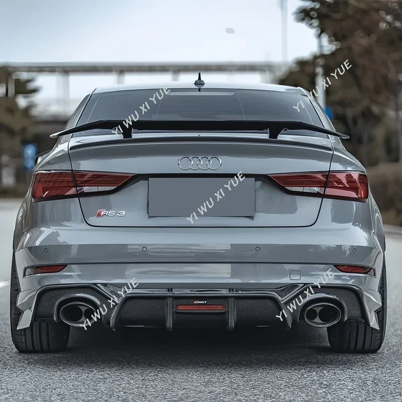 Dla AUDI A3 i A3 S Line i S3 i RS3 2014-2020 Sedan Tylny spojler samochodowy Skrzydło samolotu Kształt skrzydła Tylny spojler dachowy bagażnika Wykończenia
