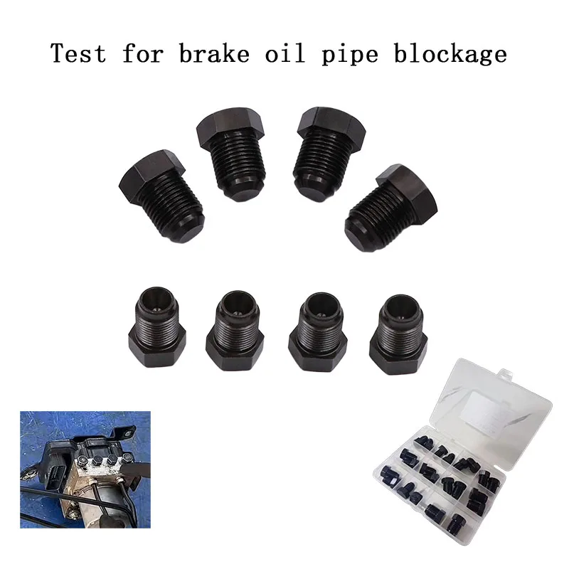 Test For Brake Oil Pipe Blockage Automotive Brake Hose Plug ABS Pump Internal External Plug Brake Pump Special Plug Cap M10 M12