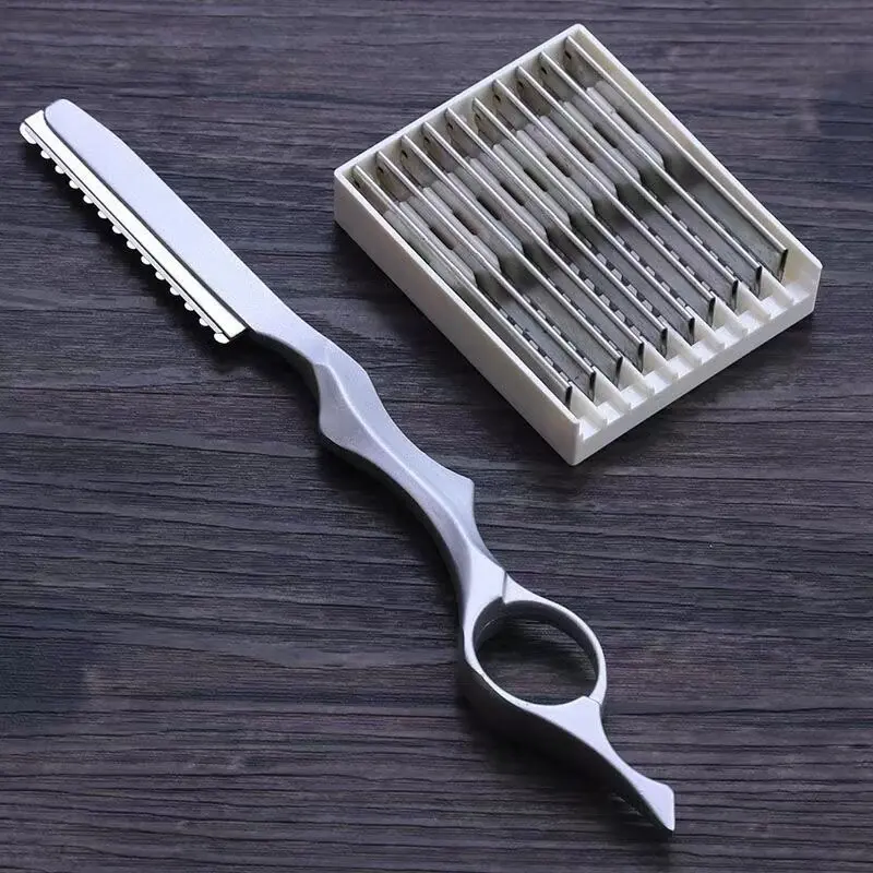 Salon Manual Shaving Shave Face Eyebrow Beard Tools Stainless Steel Straight Shaving Knife Multi-Function Tools Salon Supplies