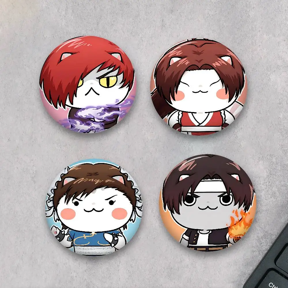 Game T-The King Of Fighters 32/44/58MM Customizable Button Pins Cute Funny Creative Badge Jewelry Decor Gifts For Friends