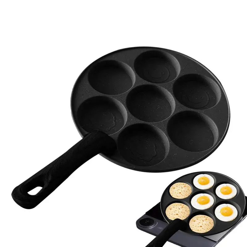 

Сковорода для яиц с антипригарным покрытием, приготовление пищи, 7 чашек, плита с антипригарным покрытием, сковорода для блинов, сковорода для омлета для дома, кухни, ресторана, отеля