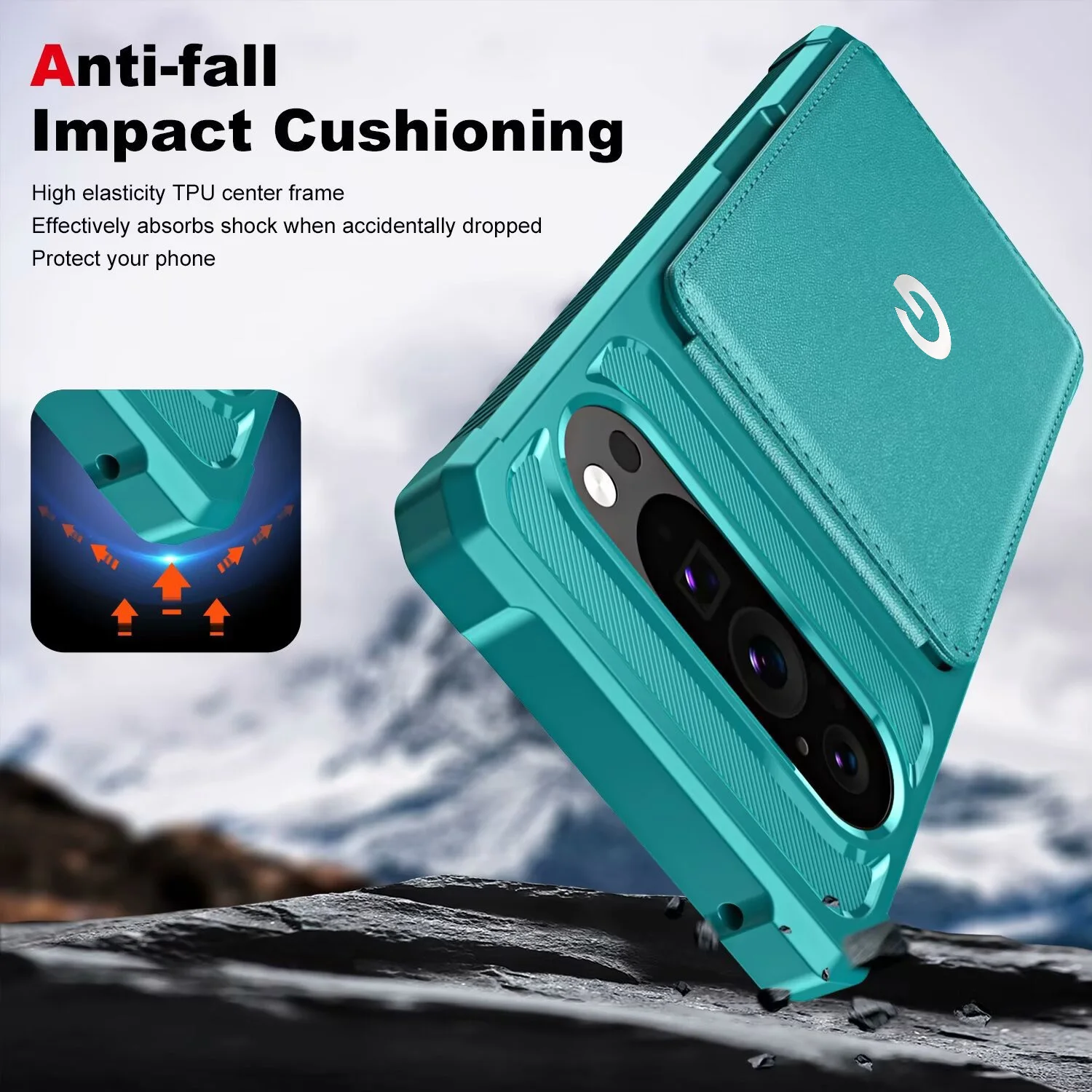 High-end lederen flip-vouw portemonnee telefoonhoesje voor Google Pixel 10 9 Pro XL 10A 9A 8A 7A 8 7 met kaarthouder slot anti-drop cover
