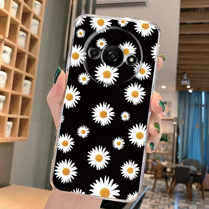 Para redmi a3 a3x 9 14c 4g nota 8 9 pro 9s 9 pro max 9 poco x3 nfc x3 pro m2 pro c61 5g flor estrela popular macio claro caso de telefone