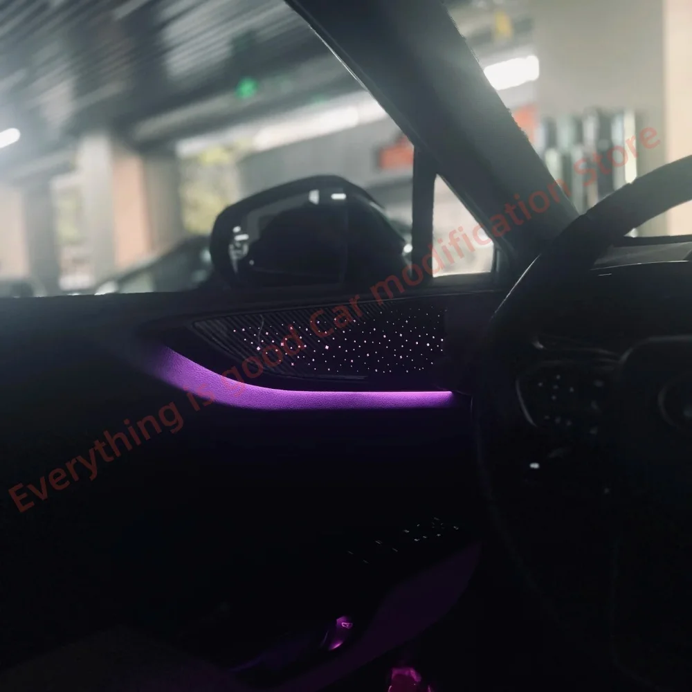 Atmosphere Light For Lexus NX RHD Automotive Interior lighting Upgrade Car accessories Wood grain check pattern Ambient light