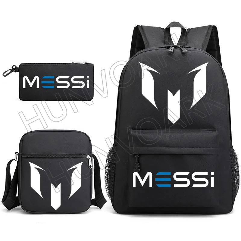 Messi Backpack Simple Light Leisure School Bag Girls Boys Travel Laptop Student Backpack Teens Canvas College Packets Mochilas