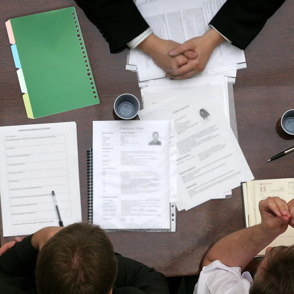 

8 set Binder Dividers 8 Sets Colored Index Pages For Notebook Journal Report Divider Tabs Loose-Leaf Page Markers Dividers For