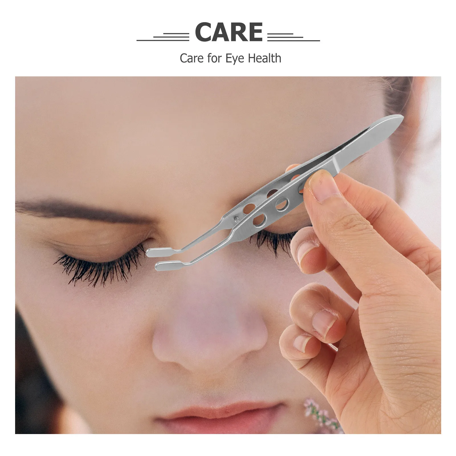 Strumento flipper per piastra palpebra Pressacavo Meibomian in acciaio inossidabile per la salute degli occhi Uso domestico e del salone Pinzette per alleviare gli occhi secchi