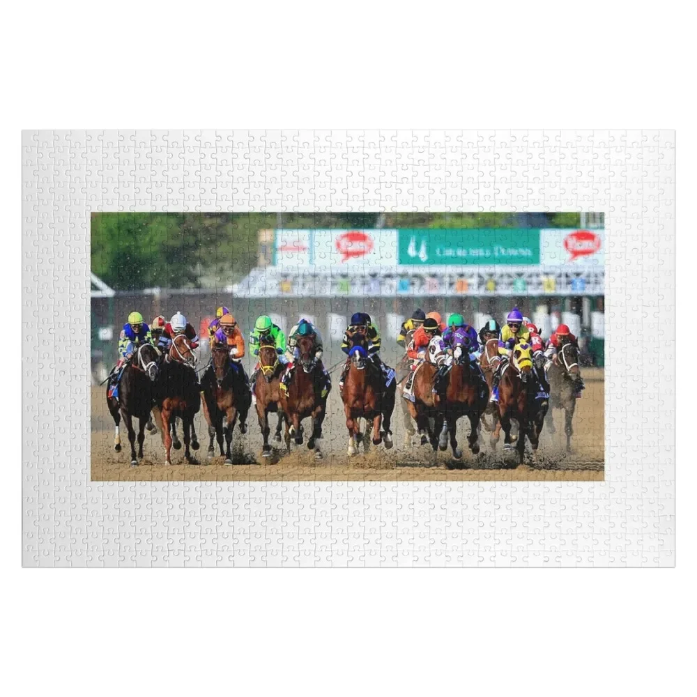 

Kentucky Derby Horse Race Jigsaw Puzzle Personalised Custom Jigsaw Puzzle