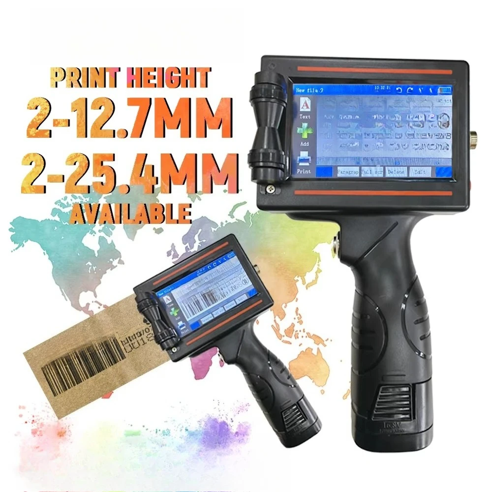 Handheld 12.7mm cartridge printer Inkjet printer valid period coding inkjet printer